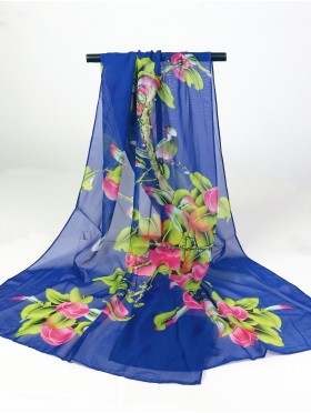 Chiffon Floral Fashion Scarf